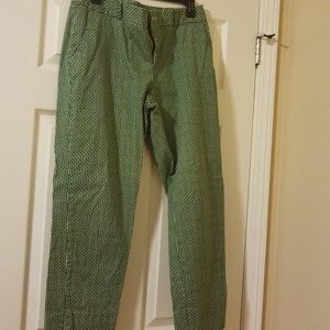 Banana Republic patterned work pants